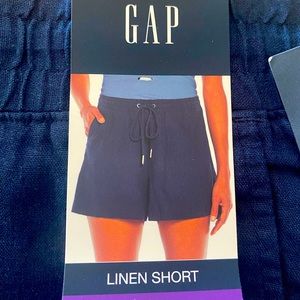 Navy Gap Linen Shorts New with tags